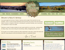 Tablet Screenshot of naturesharmony.ca